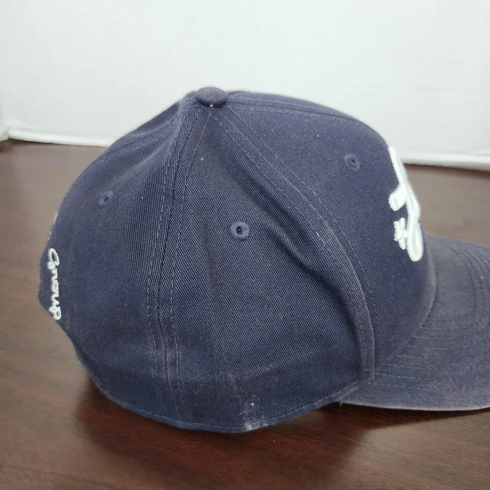 LRG Hat Cap Snap Back Mens One Size Blue Script Logo Baseball Streetwear